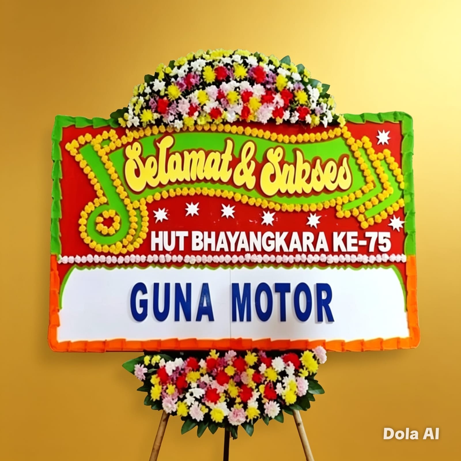 Bunga papan ucapan selamat sukses